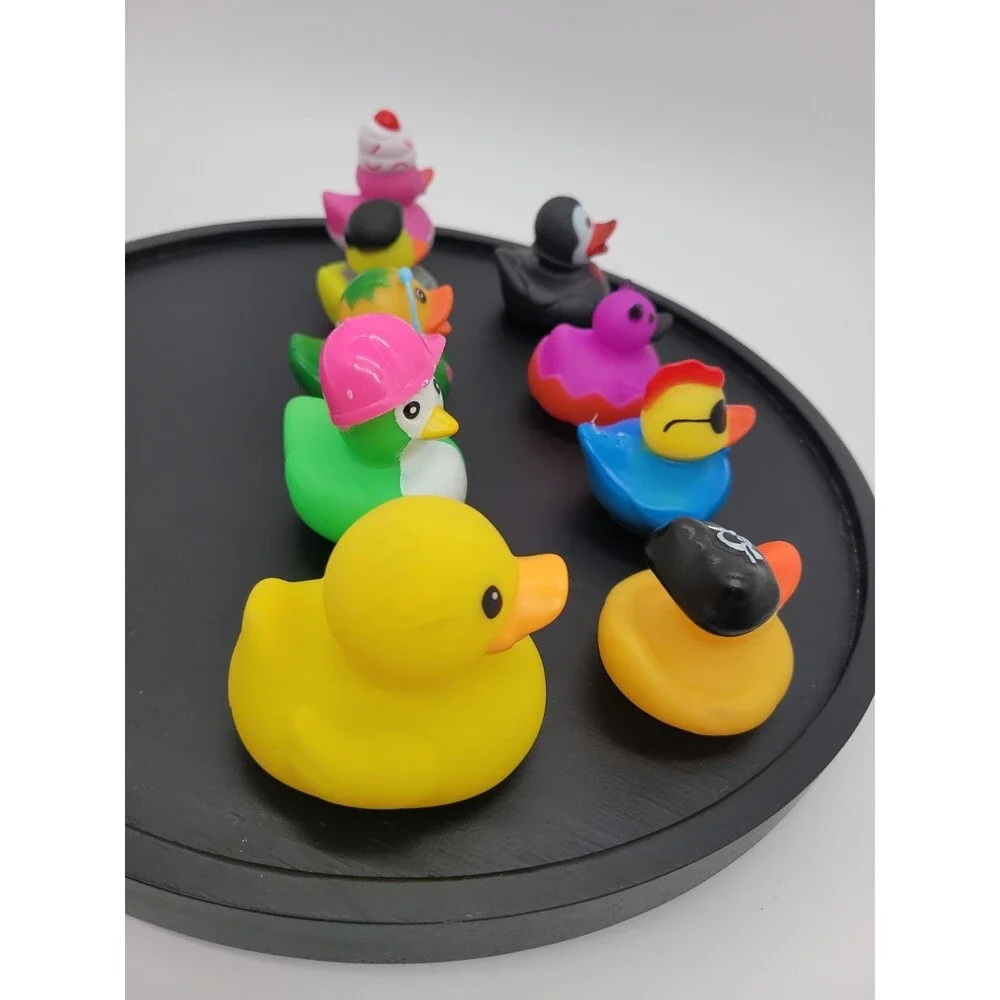 9 lot of Rubber Duckies, Vampire Duck Skull crossbones Cupcake  Duck 2